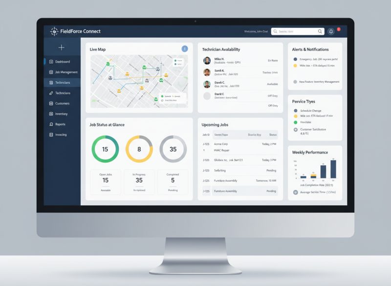 Field service operations management platform project preview