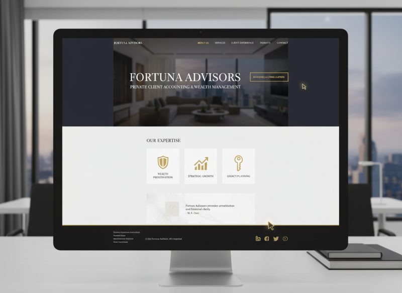 Accounting & tax advisory firm website project preview