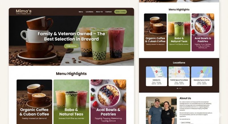 Mimas Coffee Shop project preview