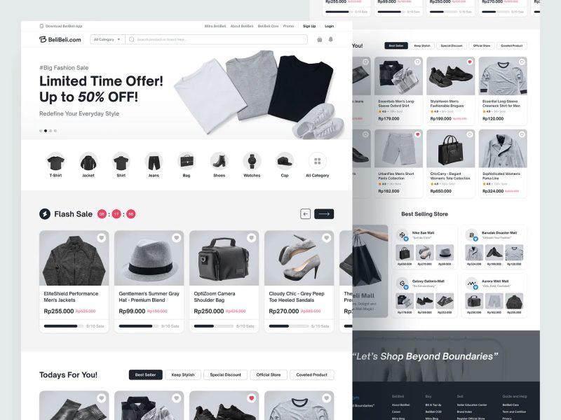 Drop shipping ecommerce project preview