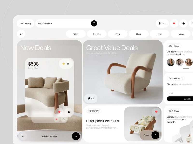 Online store project preview